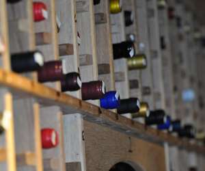 Temperature controlled wine room.